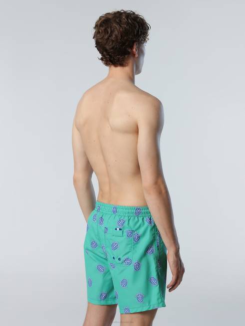 Combo 13 Beachwear B6XV383 SWIM SHORTS WITH ALL-OVER PRINT Men North Sails