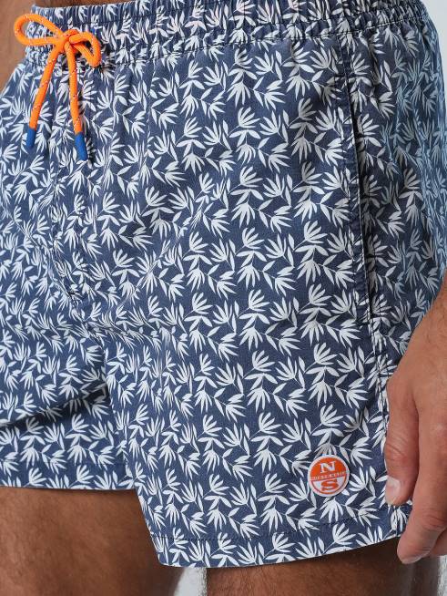 Combo 39 Beachwear B6XV418 SWIM SHORTS WITH TROPICAL PRINT Men North Sails