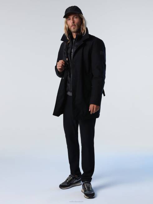 Black Clothing B6XV1035 TECH TRENCH Men North Sails