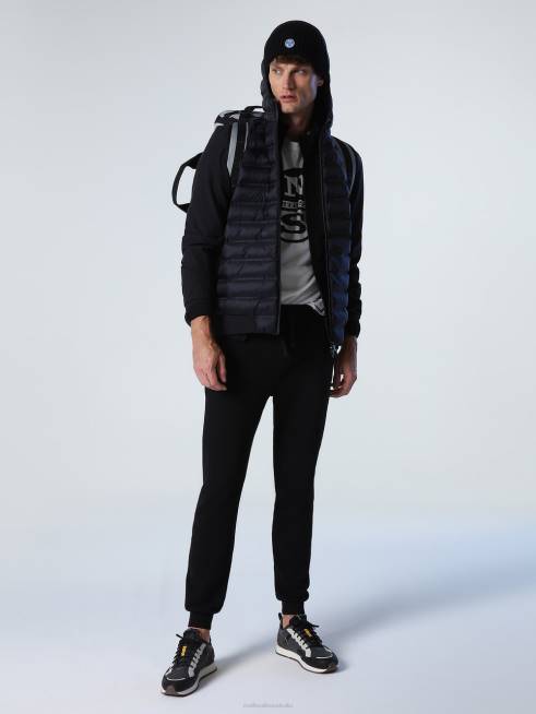 Black Clothing B6XV844 COMMUTER HYBRID JACKET Men North Sails