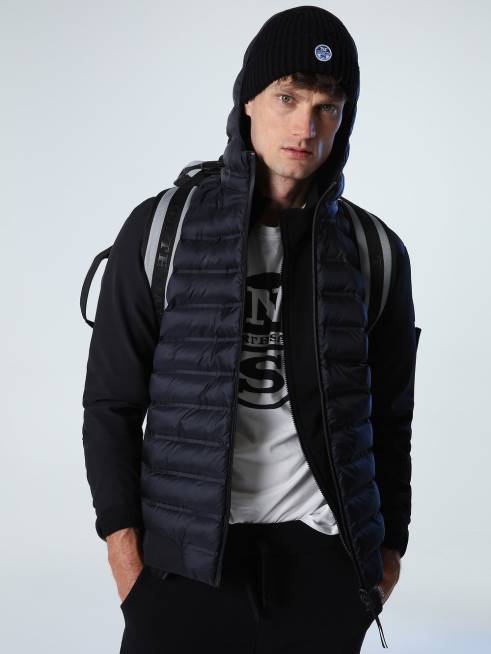 Black Clothing B6XV844 COMMUTER HYBRID JACKET Men North Sails