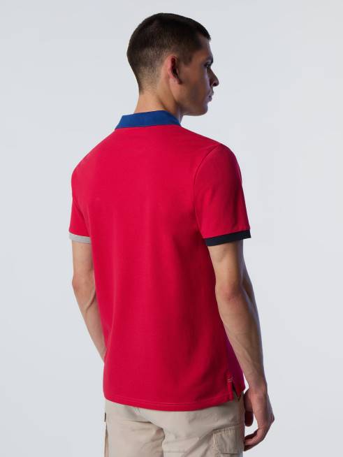 Barberry red Clothing B6XV98 Organic Cotton Polo Shirt NEW Men North Sails