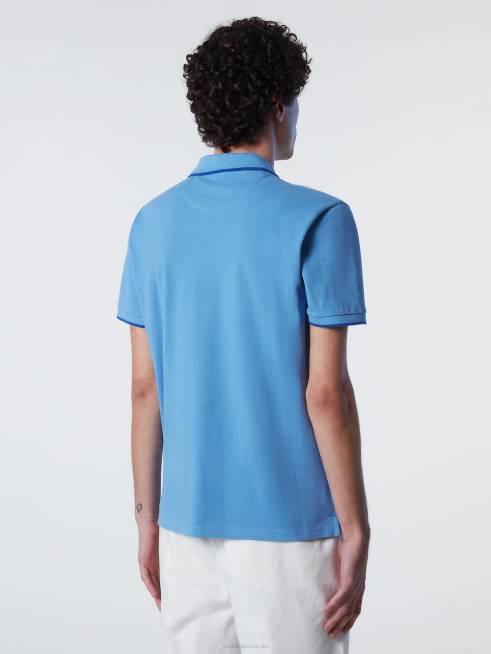Cornflower blue Clothing B6XV78 Organic Cotton Polo Shirt SALE Men North Sails