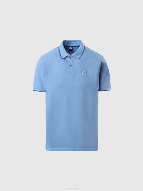 Cornflower blue Clothing B6XV78 Organic Cotton Polo Shirt SALE Men North Sails