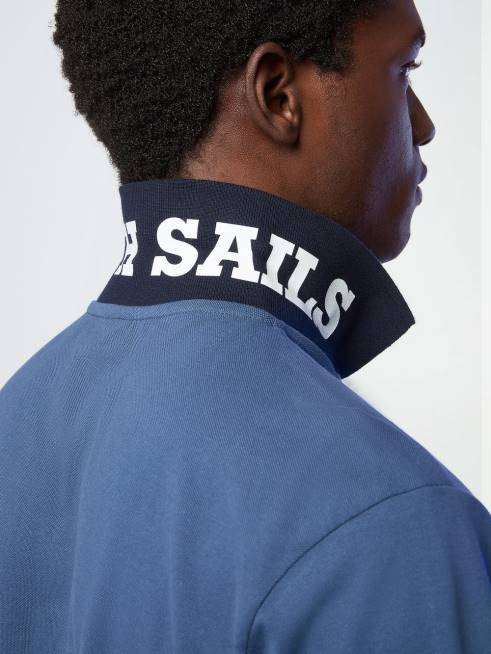 Dark denim Clothing B6XV100 Organic Cotton Polo Shirt NEW Men North Sails