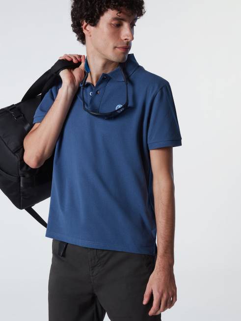 Dark denim Clothing B6XV124 ORGANIC COTTON POLO SHIRT Men North Sails