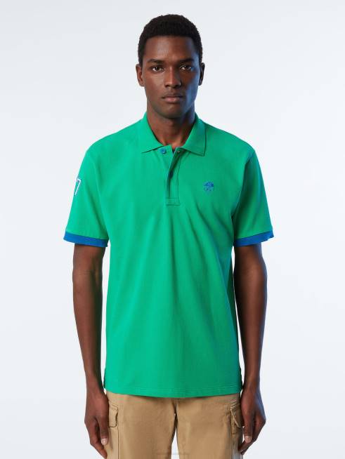 Garden green Clothing B6XV7 Organic Cotton Polo Shirt SALE Men North Sails