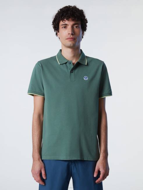Military green Clothing B6XV77 Organic Cotton Polo Shirt SALE Men North Sails
