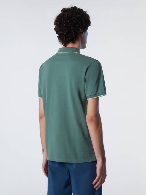 Military green Clothing B6XV77 Organic Cotton Polo Shirt SALE Men North Sails