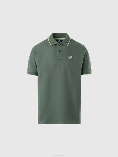 Military green Clothing B6XV77 Organic Cotton Polo Shirt SALE Men North Sails