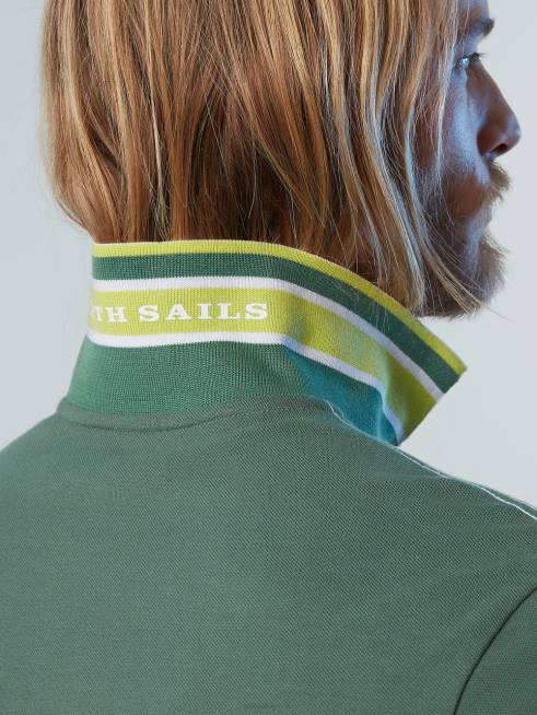 Military green Clothing B6XV84 Organic Cotton Polo Shirt NEW Men North Sails