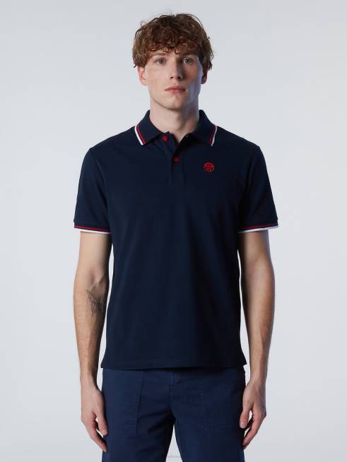 Navy blue Clothing B6XV83 Organic Cotton Polo Shirt SALE Men North Sails