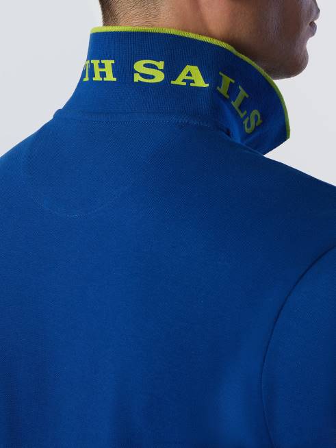 Ocean blue Clothing B6XV75 Organic Cotton Polo Shirt SALE Men North Sails