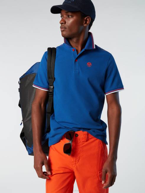 Ocean blue Clothing B6XV82 Organic Cotton Polo Shirt SALE Men North Sails