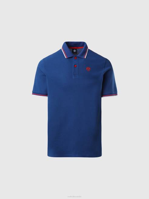 Ocean blue Clothing B6XV82 Organic Cotton Polo Shirt SALE Men North Sails