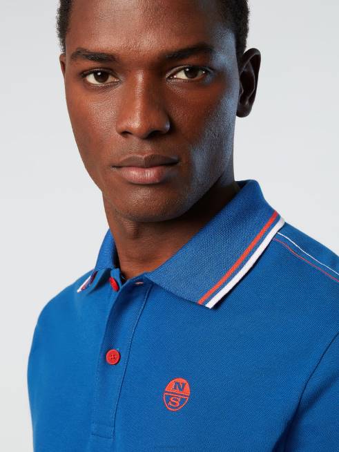 Ocean blue Clothing B6XV82 Organic Cotton Polo Shirt SALE Men North Sails
