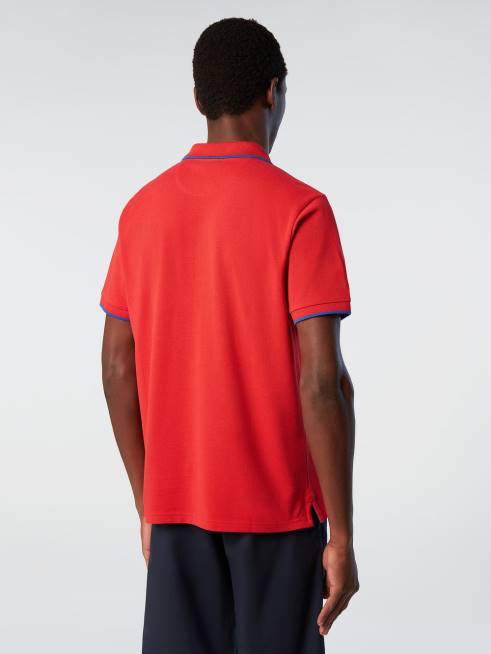 Red Clothing B6XV68 Organic Cotton Polo Shirt SALE Men North Sails