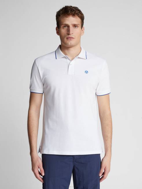 White Clothing B6XV1050 PRINTED POLO SHIRT Men North Sails