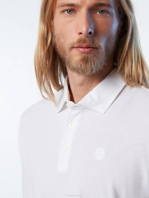 White Clothing B6XV109 Organic Cotton Polo Shirt NEW Men North Sails