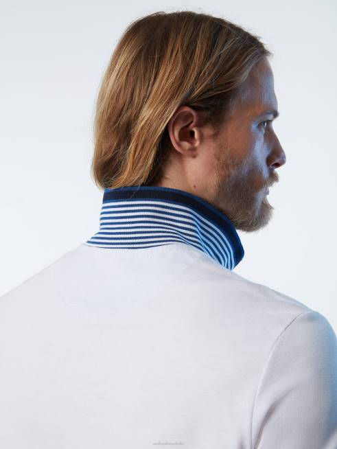 White Clothing B6XV114 Organic Cotton Polo Shirt NEW Men North Sails