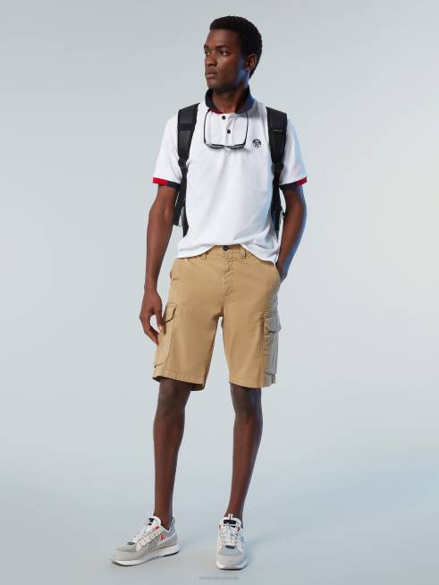 White Clothing B6XV116 Organic Cotton Polo Shirt NEW Men North Sails