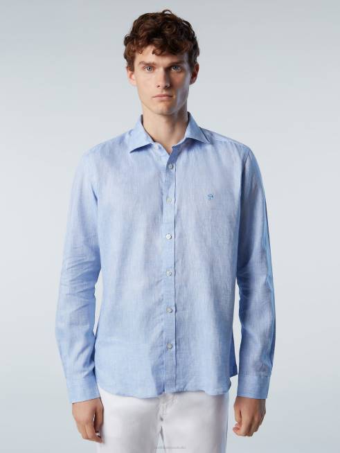 Light blue Clothing B6XV223 LINEN SHIRT Men North Sails