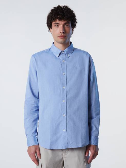 Light blue Clothing B6XV232 COTTON SHIRT Men North Sails