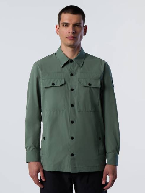 Military green Clothing B6XV40 DOWNDRIFT OVERSHIRT Men North Sails