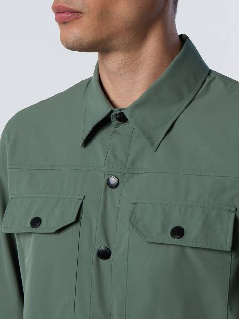 Military green Clothing B6XV40 DOWNDRIFT OVERSHIRT Men North Sails