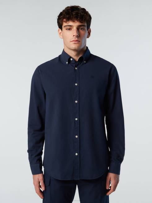 Navy blue Clothing B6XV207 GABARDINE SHIRT Men North Sails