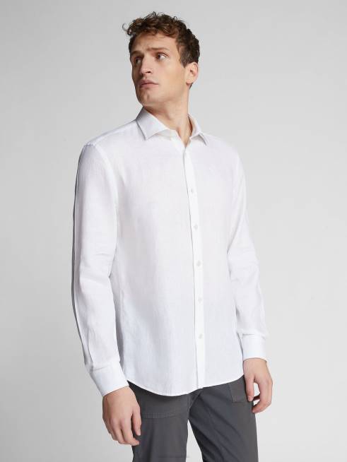 White Clothing B6XV1177 LINEN SHIRT Men North Sails
