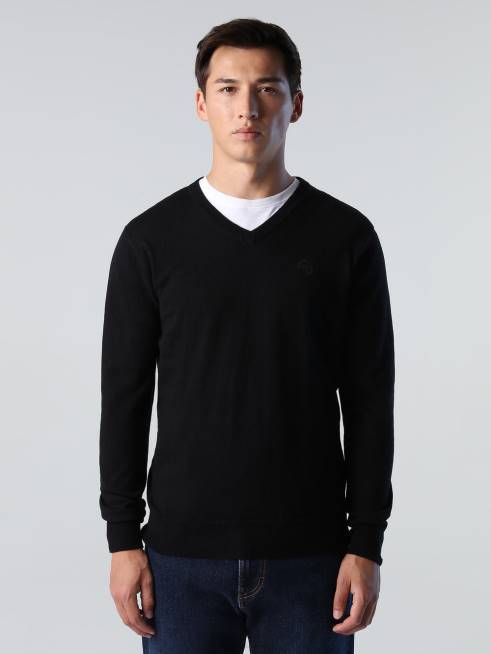 Black Clothing B6XV781 V-NECK JUMPER Men North Sails
