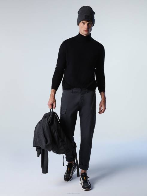 Black Clothing B6XV880 TURTLENECK JUMPER Men North Sails