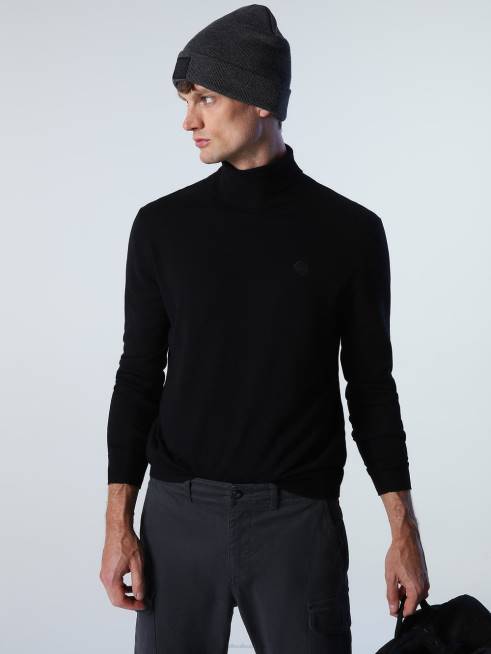 Black Clothing B6XV880 TURTLENECK JUMPER Men North Sails