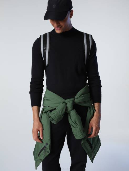 Black Clothing B6XV902 COTTON AND WOOL JUMPER Men North Sails