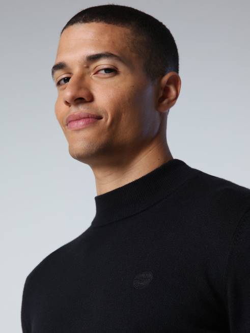 Black Clothing B6XV902 COTTON AND WOOL JUMPER Men North Sails