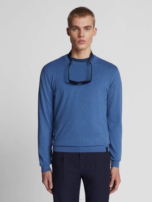 Blue melange Clothing B6XV1064 COTTON JUMPER Men North Sails