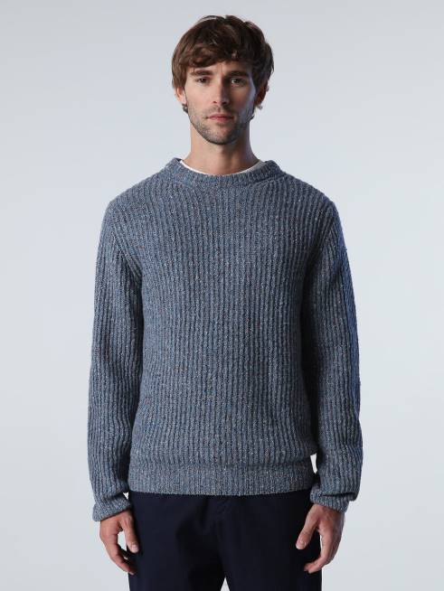 China blue Clothing B6XV985 RIBBED JUMPER Men North Sails