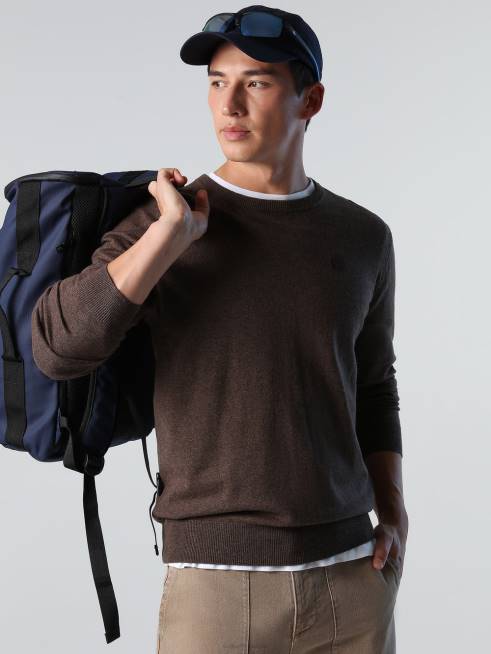 Cocoa melange Clothing B6XV904 CREW-NECK JUMPER Men North Sails
