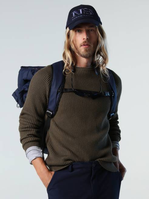 Ivy green Clothing B6XV979 FISHERMAN'S RIB JUMPER Men North Sails
