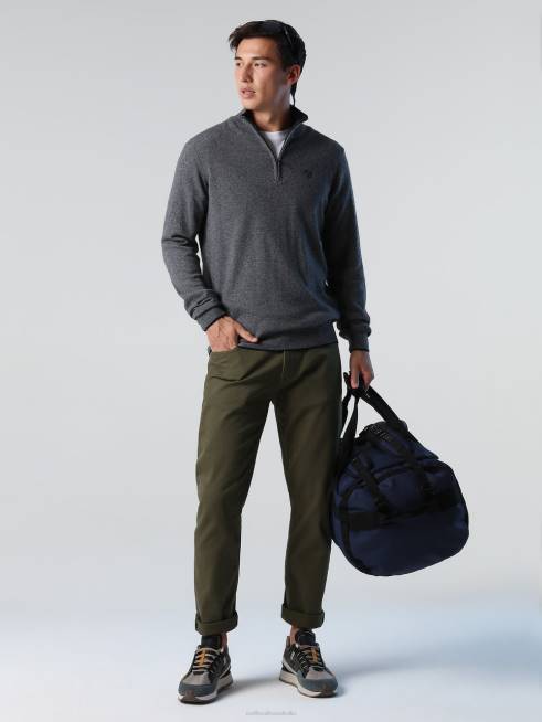 Medium grey melange Clothing B6XV795 ECO-CASHMERE JUMPER Men North Sails