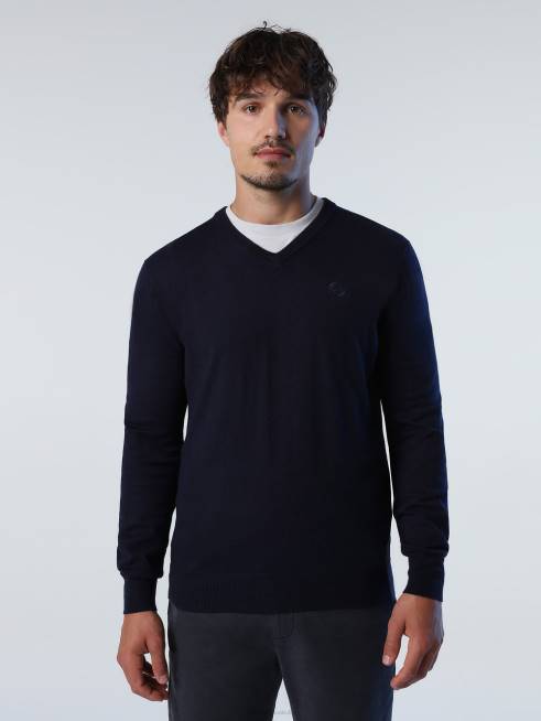 Navy blue Clothing B6XV778 V-NECK JUMPER Men North Sails