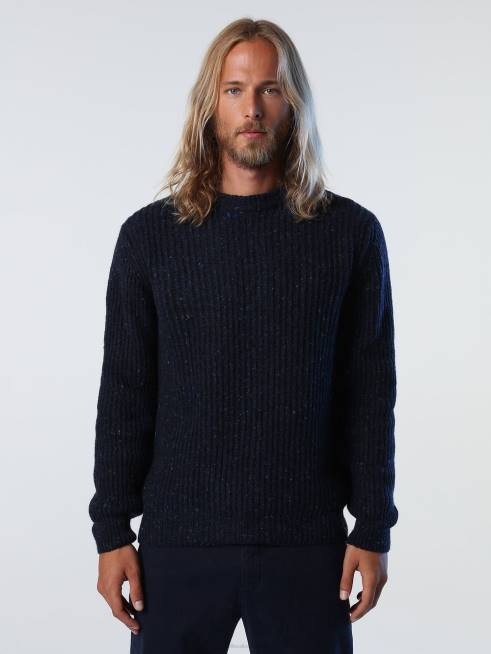 Navy blue Clothing B6XV986 RIBBED JUMPER Men North Sails