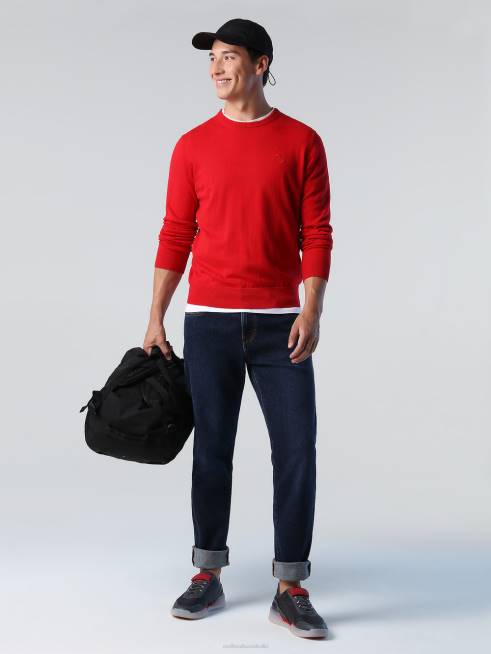 Red Clothing B6XV903 CREW-NECK JUMPER NEW Men North Sails