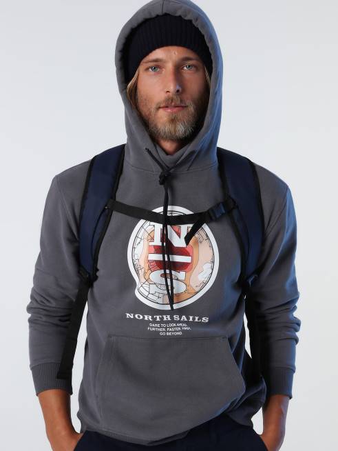 Asphalt Clothing B6XV1016 PRINTED HOODIE Men North Sails