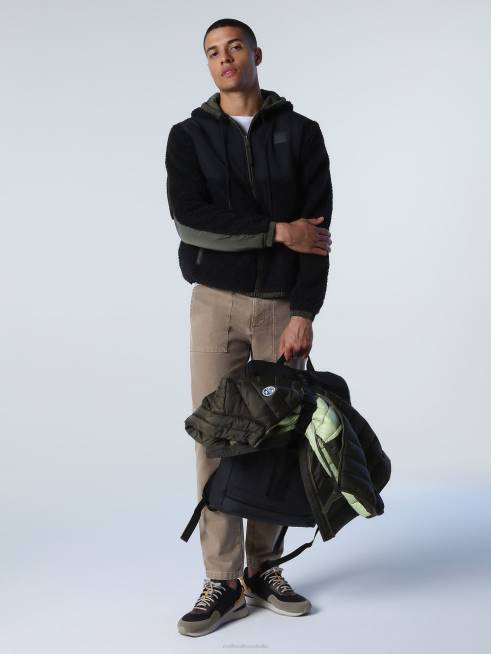 Black Clothing B6XV1018 RECYCLED FLEECE SWEATSHIRT Men North Sails