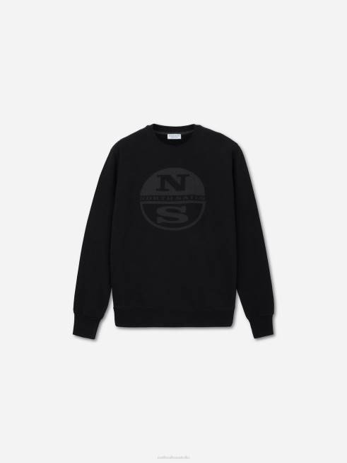 Black Clothing B6XV1326 ORGANIC FLEECE SWEATSHIRT Men North Sails