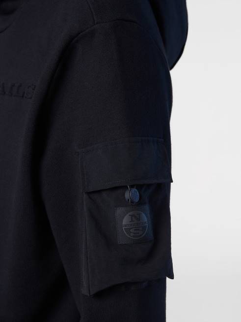 Black Clothing B6XV274 HOODIE WITH POCKET Men North Sails