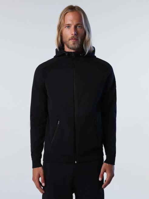 Black Clothing B6XV722 RECYCLED POLYESTER HOODIE Men North Sails