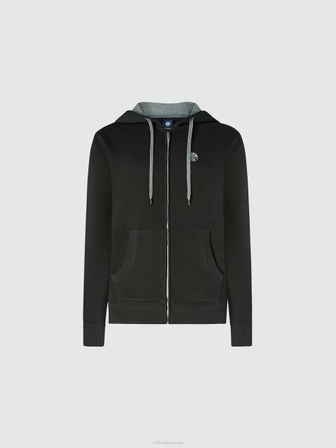 Black Clothing B6XV825 ZIP SWEATSHIRT Men North Sails